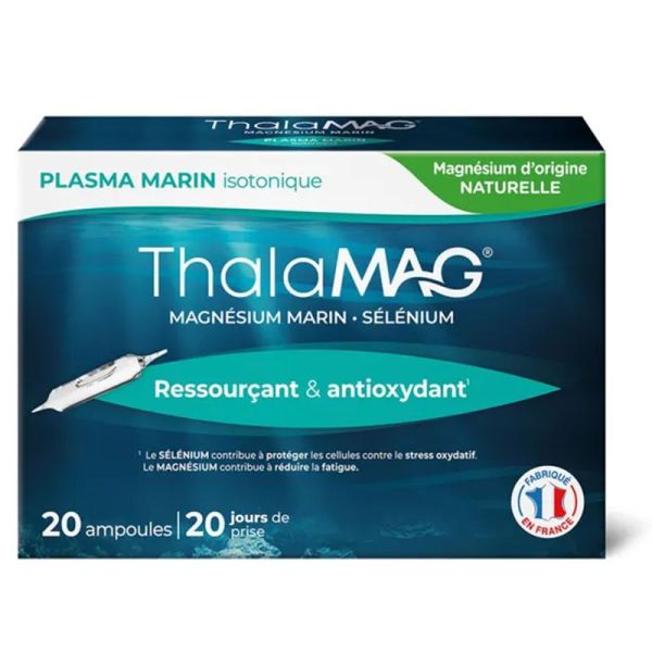 Thalamag Plasma Marin Ressourçant - 20 ampoules - Réduit la fatigue et soutient l’immunité