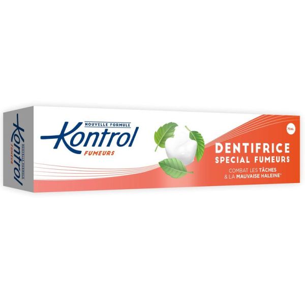 Kontrol Dentifrice Spécial Fumeurs 75ml - Combat les tâches et la mauvaise haleine