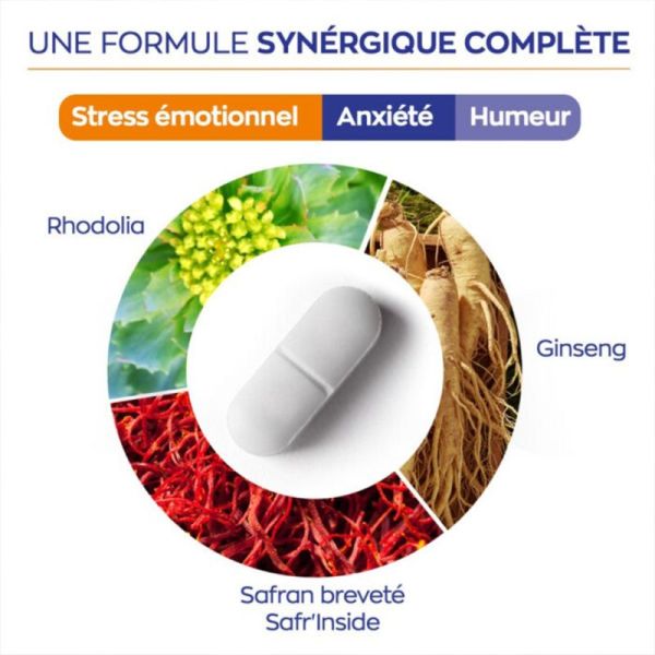 Granions Complexe Anti Stress 30 comprimés – Solution adaptogène sérénité, équilibre et vitalité