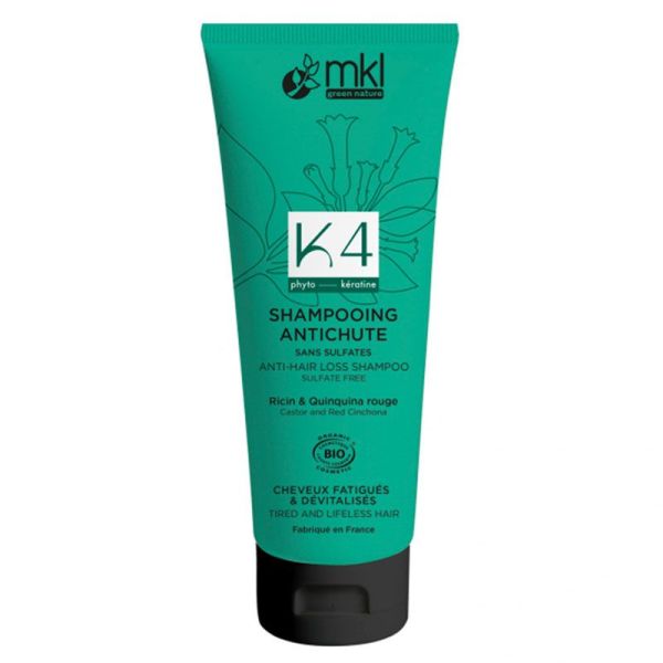 MKL Green Nature K4 Shampooing Anti-Chute - Préserve la Densité et Stimule la Croissance - 250 ml