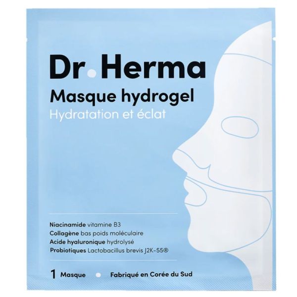 Dr Herma Masque Hydrogel Hydrate Illumine Raffermit Tous Types de Peaux