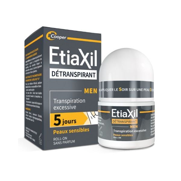 Etiaxil Détranspirant Men Peaux Sensibles Roll-on - 15ml