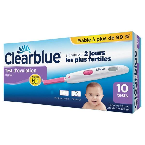 Clearblue Test d'Ovulation Digital - 10 tests