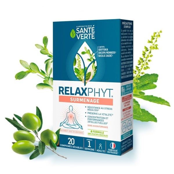 Santé Verte RelaxPhyt Surmenage - 20 Comprimés