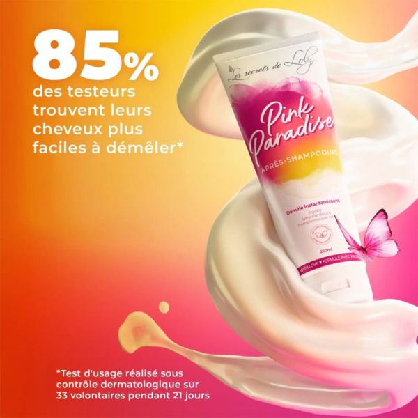 Les Secrets De Loly Après-Shampoing Pink Paradise 250ml – Démêlage et nutrition