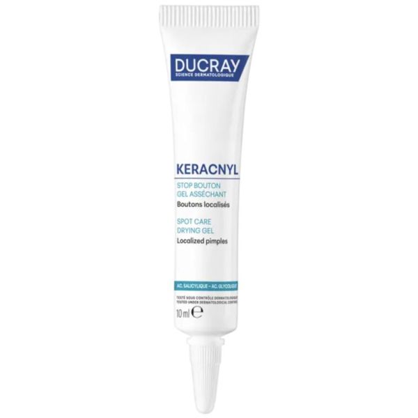 Ducray Keracnyl Stop Bouton Gel Asséchant 10ml – Anti-imperfections localisées