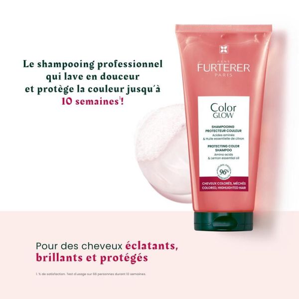 René Furterer Color Glow Shampoing Protecteur Couleur - 200 ml - Cheveux Colorés ou Méchés
