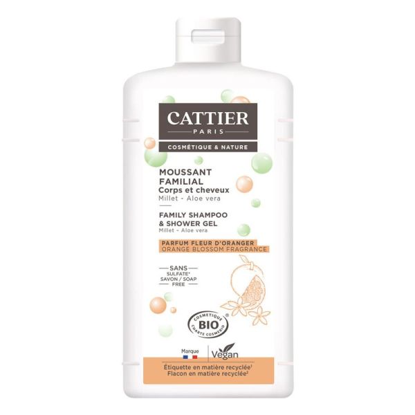 Cattier Moussant Familial Millet Aloe Vera 500 ml