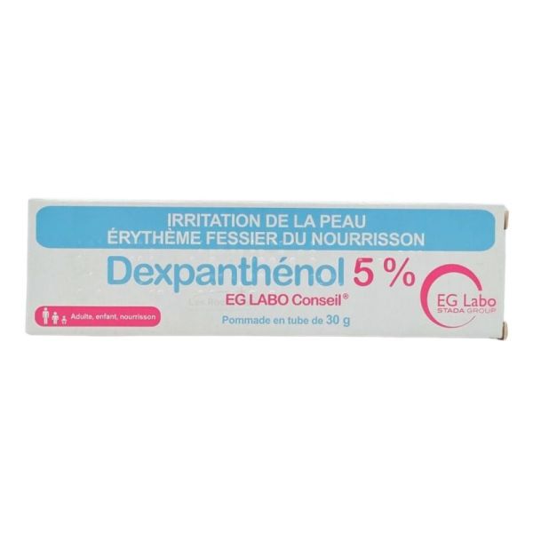 EG LABO Dexpanthénol 5% Pommade 30 g - Irritation de la peau du fessier du nourrisson