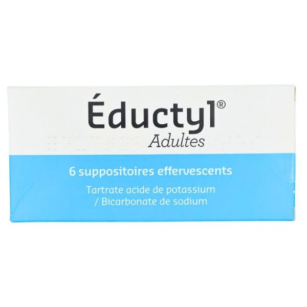Eductyl Adultes 6 suppositoires effervescents