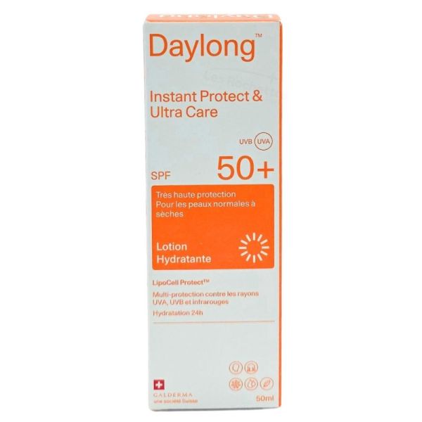 Daylong Instant Protect & Ultra Care SPF 50+ Lotion Hydratante 50ml - Très haute protection solaire hydratante