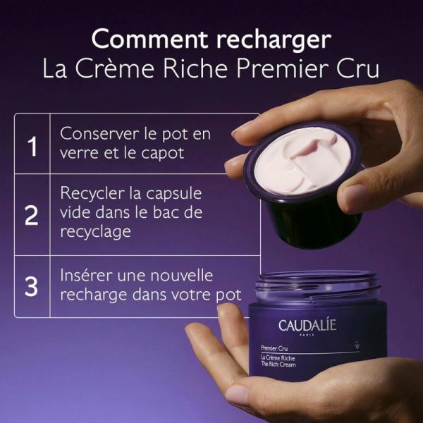 Caudalie Premier Cru La Crème Riche 50ml – Anti-âge global et nutrition intense