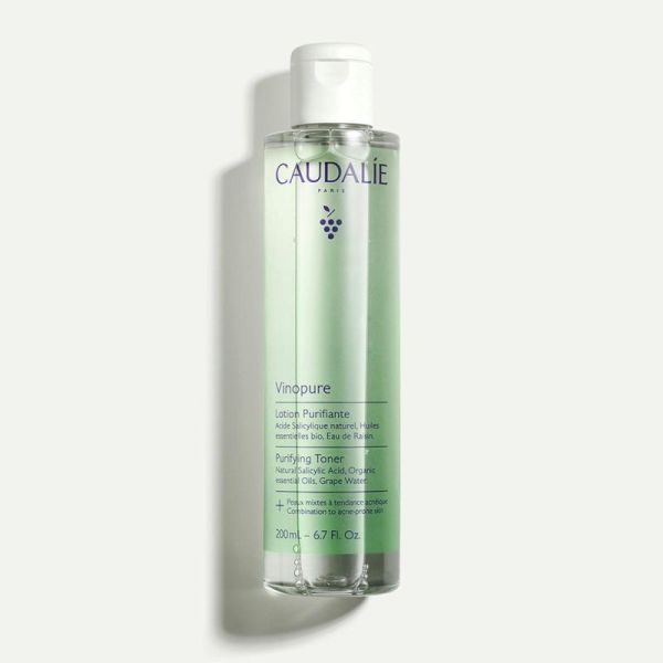Caudalie Vinopure Fluide Matifiant Hydratant à la Poudre de Silice 60ml – Pureté et fraîcheur