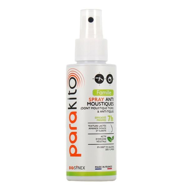 Parakito Spray Anti-Moustiques Famille 75ml + Spray 30ml Offert