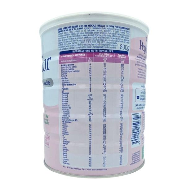 Picot Pepti-Junior Riz Anti Régurgitation 800g - Lait pour allergie aux protéines de lait de vache de 0 à 36 mois