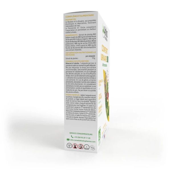 Arkopharma Arkofluides Confort Urinaire Bio 20 ampoules