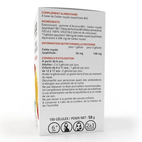 Arkogélules Gelée Royale Bio - 150 gélules - Trésor de la ruche
