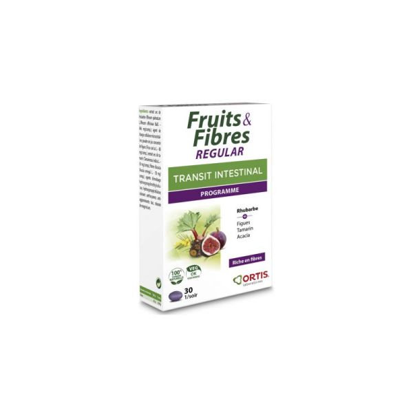 Ortis Fruits & Fibres Regular 30 Comprimés