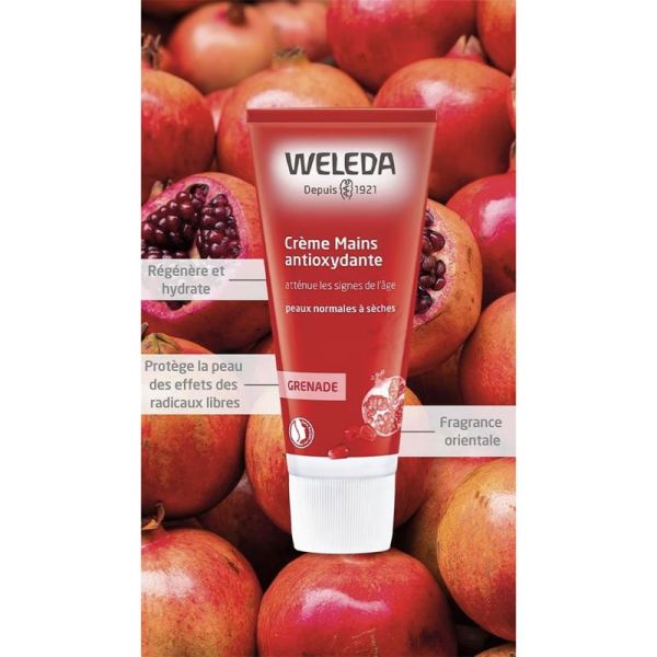 Weleda Crème Mains Antioxydante à la Grenade 50ml – Jeunesse et nutrition intense