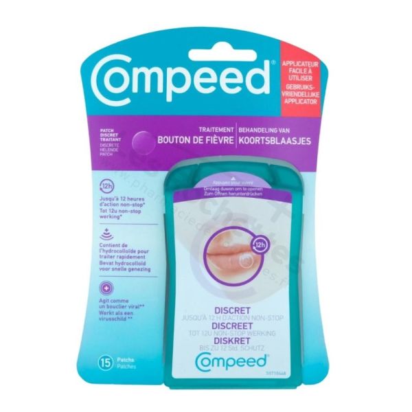 Compeed Patchs Discret Bouton de Fièvre 15 unités