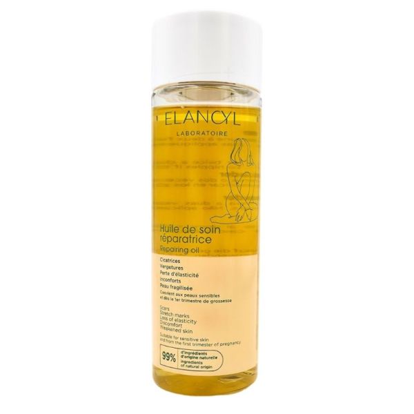Elancyl Huile de soin réparatrice 100 ml - Huile dermo-cosmétique anti-vergetures et cicatrices