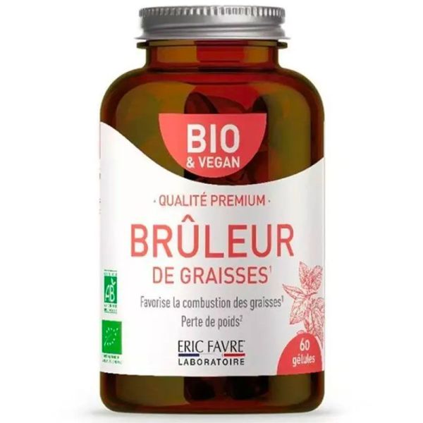 Eric Favre Brûleur de Graisses BIO et Vegan - Favorise la Combustion des Graisses - 60 gélules