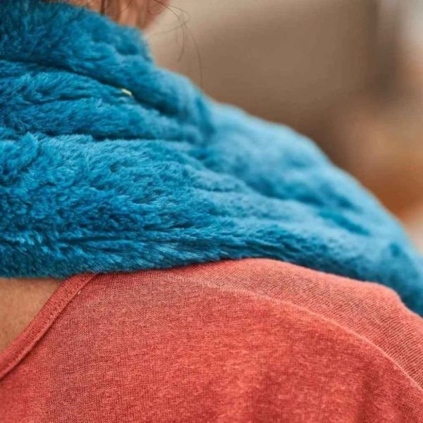 Pelucho Bouillotte Tour de Cou à la Lavande Bandeau - Soulage les tensions musculaires et libère du stress Coloris aléatoire