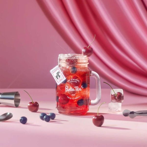 Panda Tea Iced Tea Detox Cerise - 28 sachets - L’infusion rafraîchissante et légère de l’été