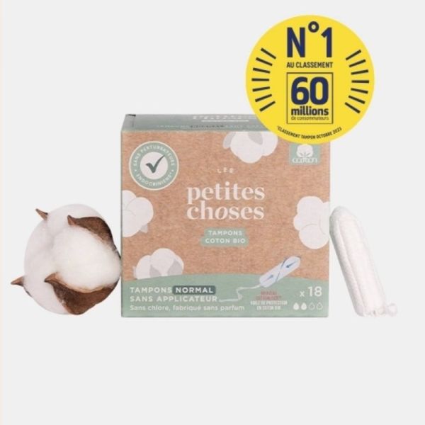 Les Petites Choses Tampons Flux Normal Bio 18 unités