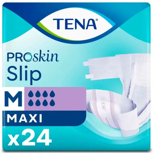 Tena Proskin Slip Changes Complets Maxi - 24 unités - Taille M - Confort, sécurité et protection