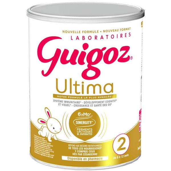 Guigoz Ultima Lait En Poudre Premium - 2ème Âge - Dès 6 Mois - 780g