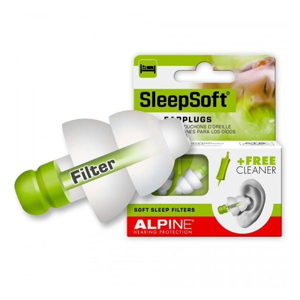 Alpine Hearing SleepSoft - Protège des Bruits Excessifs et Ronflements - 1 paire