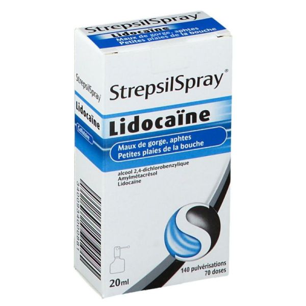 Strepsil Spray lidocaine collutoire 20ml