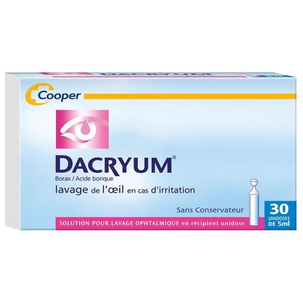 Dacryum Solution pour Lavage Ophtalmique 30 unidoses