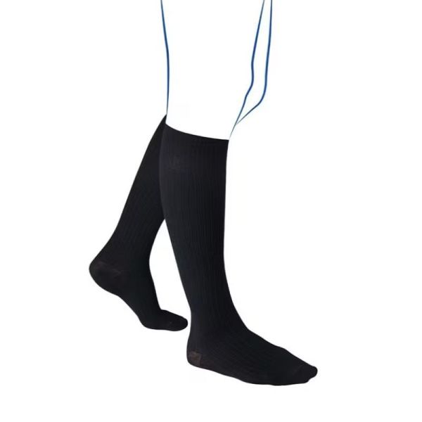 Thuasne Venoflex Fast2 Lin Chaussettes de Contention Homme Noir - Long - Taille 3