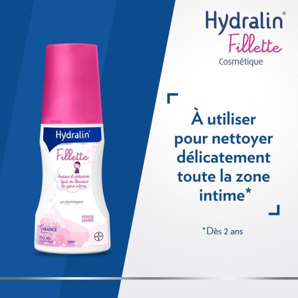 Hydralin Fillette mousse lavante intime 150 ml