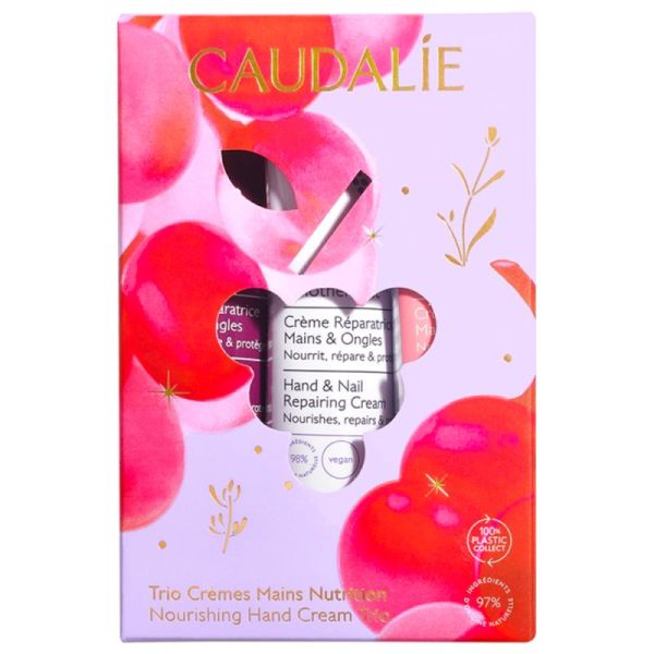 Caudalie Coffret Trio Crèmes pour les Mains Nutrition - 3 crèmes pour les mains  de 30 ml