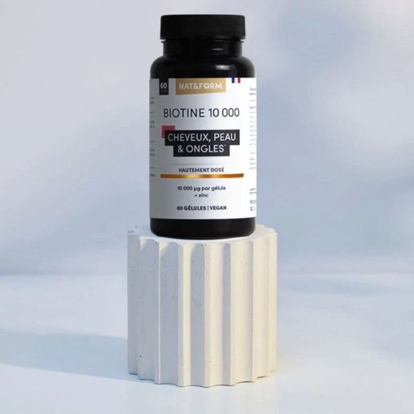 Nat&From Biotine 60 gélules – Beauté cheveux et ongles