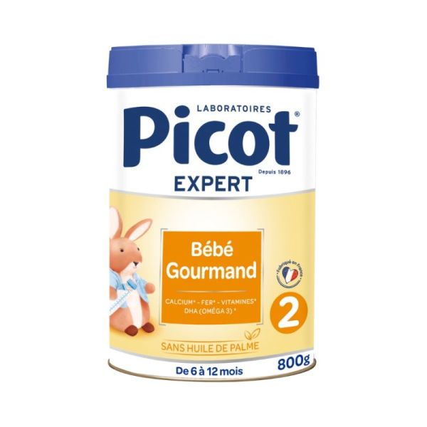 Picot Bébé Gourmand 2 Lait en Poudre 6-12 mois - 800g