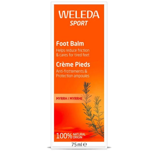 Weleda Crème Pieds Sport - 75ml - Rafraîchit, délasse et préserve le confort des pieds après l’effort