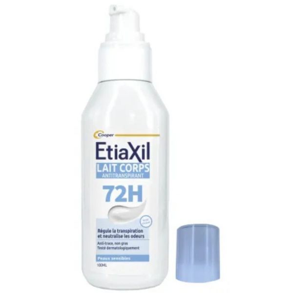 Etiaxil Lait Corporel Anti-Transpirant 72h 100ml – transpiration maîtrisée longue durée