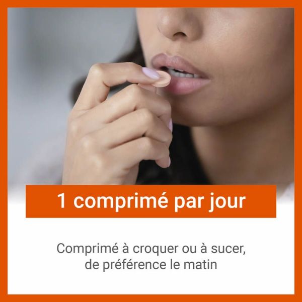 Vitascorbol Acérola 1000 - Lot de 2 x 30 comprimés à croquer - Vitalité naturelle à base de vitamine C