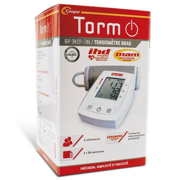 Torm Tensiomètre bras BP3KD1-3N - 22/42CM