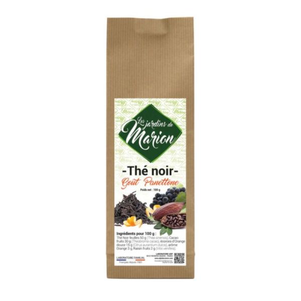 ADP Les Jardins de Marion Thé Noir Saveur Panettone Plaisir Gourmand - Vrac 100g