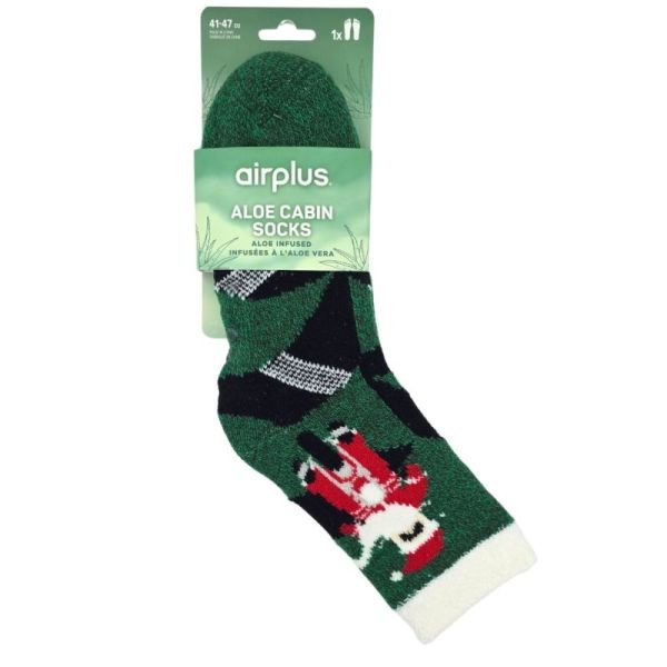 Airplus Chaussettes Infusées à l'Aloe Vera Père Noel à Moto Taille 41-47 - Confort et douceur