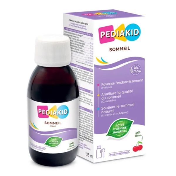 Pédiakid Sirop Sommeil 125 ml – Favoriser l'endormissement et un sommeil naturel