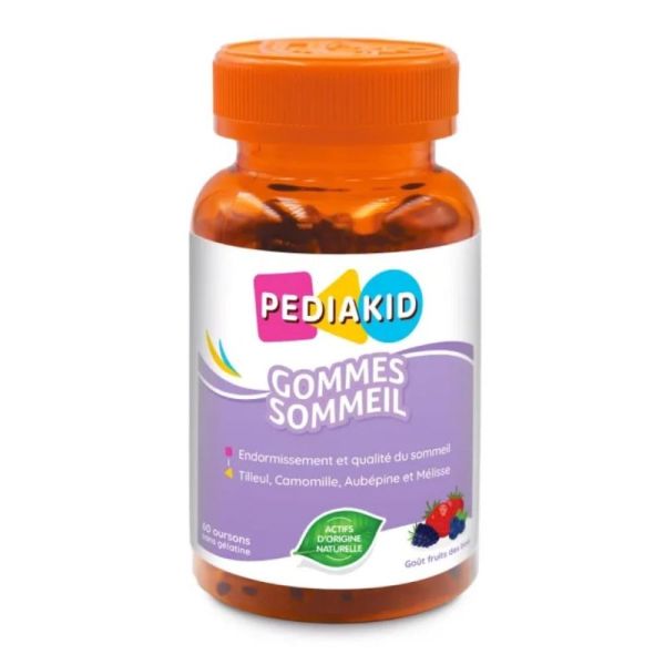 Pédiakid Gommes Sommeil 60 gommes – Détente et qualité du sommeil
