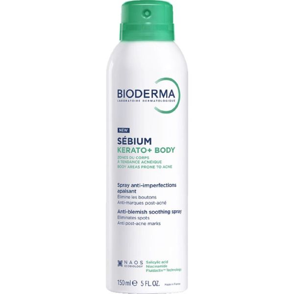 Bioderma Sébium Kerato+ Body Spray 150ml – Anti-imperfections marques corps