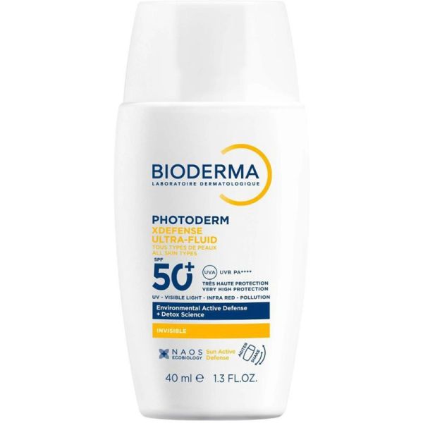 Bioderma Photoderm XDefense Ultra-Fluid SPF50+ 40ml – Soin solaire détoxifiant