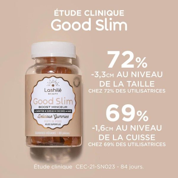 Lashilé Beauty Good Slim Boost Minceur Perte de Poids - Aide à Perdre du Poids - 60 Gummies